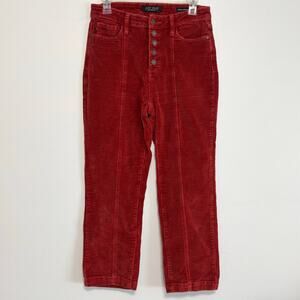 Judy Blue Rust Corduroy Straight Leg Ankle Pants Size 9/29